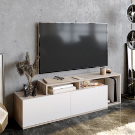 Hanah Home Nexera - Cordoba Soporte de TV Córdoba y Blanco